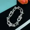 bracelet Thicker Diamond 925 Sterling Silver Iced Out Prong Setting Vvs Moissanite Cuban Link Chain 2024 new