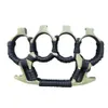 Finger Tiger Self Defense Four Hand Support、拳バックル、亜鉛合金材料、頑丈、耐摩耗性の攻撃チームのバインディングロープ398012