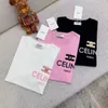 24FW Lin Chunxia Nieuw damesshirt met korte mouwen en dezelfde stijl High Street Trend Casual veelzijdig top-T-shirt voor deze wedstrijd