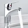 Bathroom Sink Faucets Bathroom Faucets Hot and Cold Mixer Faucets Vanity Bathroom Kitchen Deck Mounted Bathroom Single Lever Sink Faucets Dropshipping