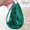 Hangers Natuurlijke Groene Malachiet Chrysocolla Hanger Vrouwen Sieraden Gift Mode Grote Waterdruppel Malachiet Ketting AAAAA