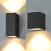 Lampa ścienna Wodoodporne wewnętrzne światła LED na zewnątrz aluminiowe nowoczesne światło ganku