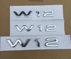 W12 Lettera Numero Quattro Ruote Motrici Bar Logo Emblema Cromato per A6L TT R8 S8 Car Styling Parafango Laterale Tronco Distintivo Logo adesivo9219591