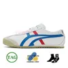 Asics Onitsukas Tigers Mexico 66 Trainers Tiger Brand Designer Casual Onitsukass Shoes Sneakers Platform Vintage 【code ：L】Cilantro Green Yellow Slip-On