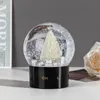 Boule à neige design lettres de mode décorations de Noël intérieures décoration de voiture boule de cristal avec boîte-cadeau pour cadeau de Saint Valentin cadeau de petite amie