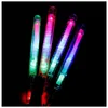 Andra evenemangsfestleveranser 100st sju färger LED Light Up Wands Glow Sticks Blinkande konserter Rave Party Birthday Favors Large Tra DHPF8