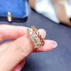 Cluster Rings Natural Peridot Ring Topaz Women's Gifts Simple And Exquisite Girls Clearance Sale