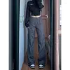 Pantalons pour femmes 150cm Petite filles Short Design Sense Sports Drag Ground Salopette d'été taille haute décontractée lâche version étroite jambe large