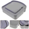 Opslagflessen 4 pc's plastic containers sandwich doos afdichting lunch magnetron veilig met deksels kleine reizen