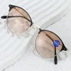 Lunettes de soleil mode ultralégères lunettes bifocales unisexe tendance anti-lumière bleue lecture hommes femmes vintage rond près de la presbytie lointaine