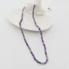 Necklaces Faceted Amethyst Necklace Gemstones Natural Stones Beaded 14K GF Collier Femme Women BOHO Necklace For Women Statement Jewelry