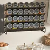 Kök förvaring 4 Tier Spice Jar Organizer Space-Saving Metal Säsongsbänk för