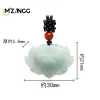 Pendants Natural A Goods Jadeite Custom Lotus Pendant Handcarved Ice Kind Jade Pendant Fashion Lucky Amulet for Men and Women