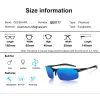 Eyewears QUESHARK Hombres Mujeres Aluminio Magnesio HD Polarizado Ciclismo Gafas de sol Ultraligero Recubrimiento de moda Gafas Bicicleta Gafas