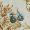 Dangle Oorbellen Geometrisch Lang Voor Vrouwen Hangend Natuursteen Vintage Gepersonaliseerde Piercing Eardrop Dames Accessoires Sieraden