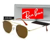 Classic RAY 3648 sunglasses Designer RB Women's Sunglasses polygonal metal frame men's sunglasses