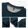 Sweats à capuche pour hommes Brorowon Sweat-shirts en velours côtelé Hommes 2024 Automne et hiver Col rond à manches longues Vêtement Mâle Mode Casual Vêtements réguliers