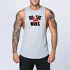 Katoen Workout Gym Tank Top Heren Spier Mouwloos Sportkleding Shirt Stringer Mode Kleding Bodybuilding Singlets Fitness Vest 240219