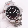 ST9 Horloge Zwarte Wijzerplaat 40 Mm 2022 Mechanisch uurwerk Wijzerplaat Roestvrij Staal 904L Fashion Watches241s