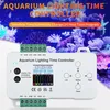 Contrôleurs TC01 Contrôleur de temps d'éclairage d'aquarium DC 12V 24V 8CH PC Programmable Fish Tank LED Contrôleur de bande mieux que TC420 TC421