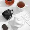 Mokken Leuke Creatieve Grappige Wit Zwart Mat Keramische Koffie Thee Kopjes Gepersonaliseerde Paar Keuken Drinkware Uniek cadeau voor vrienden