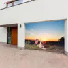 Dekoracja imprezy 7x16 stóp szczęśliwy dzień niepodległościowy Baner Baner Garage Cover Mural Outdoor Indoor Light Kolor Topestry