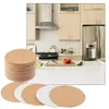 Table Mats 10cm Cork Coasters Anti-Slip Backing DIY For Sheets Durable High Quality Practical