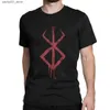 T-shirts voor heren Hot Sale Berserk Brand of Sacrifice Symbol T-shirts Mannen Leuke T-shirts Ronde kraag Street Fashion Blouse Bedrukt T-shirt Top Q240220