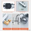 Bathroom Sink Faucets Waterfall Kitchen Faucet Bathroom Multifunctional 3 Speed Tap Sink Faucet 360 Rotate Hot Cold Sink Mixer Tap Bath Basin Faucet