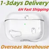 För AirPods Max Hot Selling Bluetooth -hörlurtillbehör Transparent TPU Solid Silicone Waterproof Protective Case Airpod Maxs Hörlurar Headset Cover Case