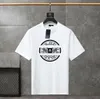 Novos 24 Designers de Verão Camisetas Soltas Oversize Tees Vestuário Moda Tops Mans Casual Peito Letra B Camisa Luxo Rua Shorts Manga Roupas Mens Camisetas