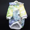 Designer Dog Hoodie Colorful Tie Dyed Pet Hoodie Classic Presbyopia Logo Printed Cat Coat Pet Clothes XXS-XXL