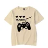 Frauen T-Shirts Paar Shirt Schicht 1 und Spieler 2 Spiel Grafik T-Shirts Harajuku Männer Frauen T-Shirt Sommer Kurzarm Liebhaber T-Shirt