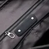 Sac à main tissé en cuir véritable pour hommes de haute qualité, sac pour ordinateur portable, mode luxe, sac à bandoulière de voyage, porte-documents grande capacité noir