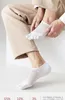 Men's Socks Open Toe Summer Thin Short Cotton Sweat-absorbing Man Five Finger Breathable Invisible Low Cut Boat Ankle Sock