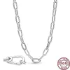 Colliers New Hot 925 Silver Snake Link Chain Me Series Collier pour femmes adapté aux bijoux charmants de haute qualité des femmes de haute qualité des femmes