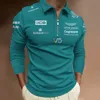 Heren T-shirts Nieuwe F1 Racing Pak Lange mouwen Jas Windjack Herfst/Winterkleding Aston Martin Racing Team 9ER7
