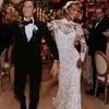 Элегантные королевские свадебные платья 2024, кружевное свадебное платье русалки со съемным шлейфом, церковное платье De Novia 328 328