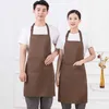 Aprons Adjustable Bib Apron with Pockets Cooking Kitchen Aprons for Women Men Chef Apron Tablier Mandil