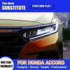 Vordere Lampe Scheinwerfer Tagfahrlicht Streamer Blinker Für Honda Accord G10 LED Scheinwerfer Montage 18-22 Fernlicht