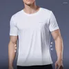 Heren T-shirts Zomer Sport T-shirt Ijszijde Losse Sneldrogende Fitness Halve mouw Grote maat Shirt Casual Cool Ademend Kort