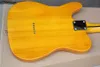 Factory Custom Shop Light Yellow Electric Guitar Vintage Tuners Maple Fretboard Black PickGuard Basswood Body Chrome Hårdvara