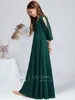 فتاة الفتاة A-line v-tech-flower-chiffon chiffon junior bridesmaid dity with comple flow green green comply for Juniors