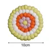 Коврики для стола Гладкая поверхность Подставка для столовых приборов Тонкая работа Удобный сенсорный флис Противоскользящий мозаичный дизайн Декоративный коврик для чашек для рабочего стола