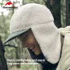 Caps Naturehike inverno pelliccia invernale Cap da donna uomo uomo Aviatore pilota happer cappello berbero pile agnello artificiale giù per cappuccio campeggio escursionismo