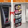 Boîtes de rangement pratiques grandes sur la chaussure de porte avec 30 poches suspendues support étagères pour placard Drop