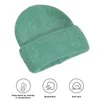 Basker beanie hatt mysig päls vinter för kvinnor mjuk elastisk fluffig stickad mössa kallt väder hög slitage resistent