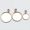 Pendants Beadsnice pure 925 sterling silver pendant tray round bezel pendant blanks diy sterling silver jewelry wholesale ID27603