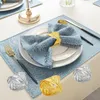 Anneaux de serviette en argent argent, porte-anneaux de serviette en forme de feuille pour les paramètres de nappe cuisine dîner fête de mariage vacances 1221460