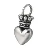 Pendants BOCAI New Trendy Pure s925 Silver Jewelry Fashionable Peach Heart Crown Couple Men And Women Pendants